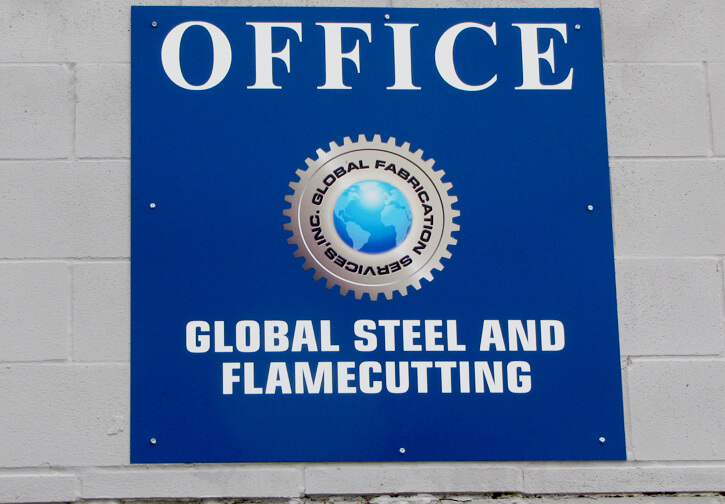 Global Steel & Flamecutting Sign